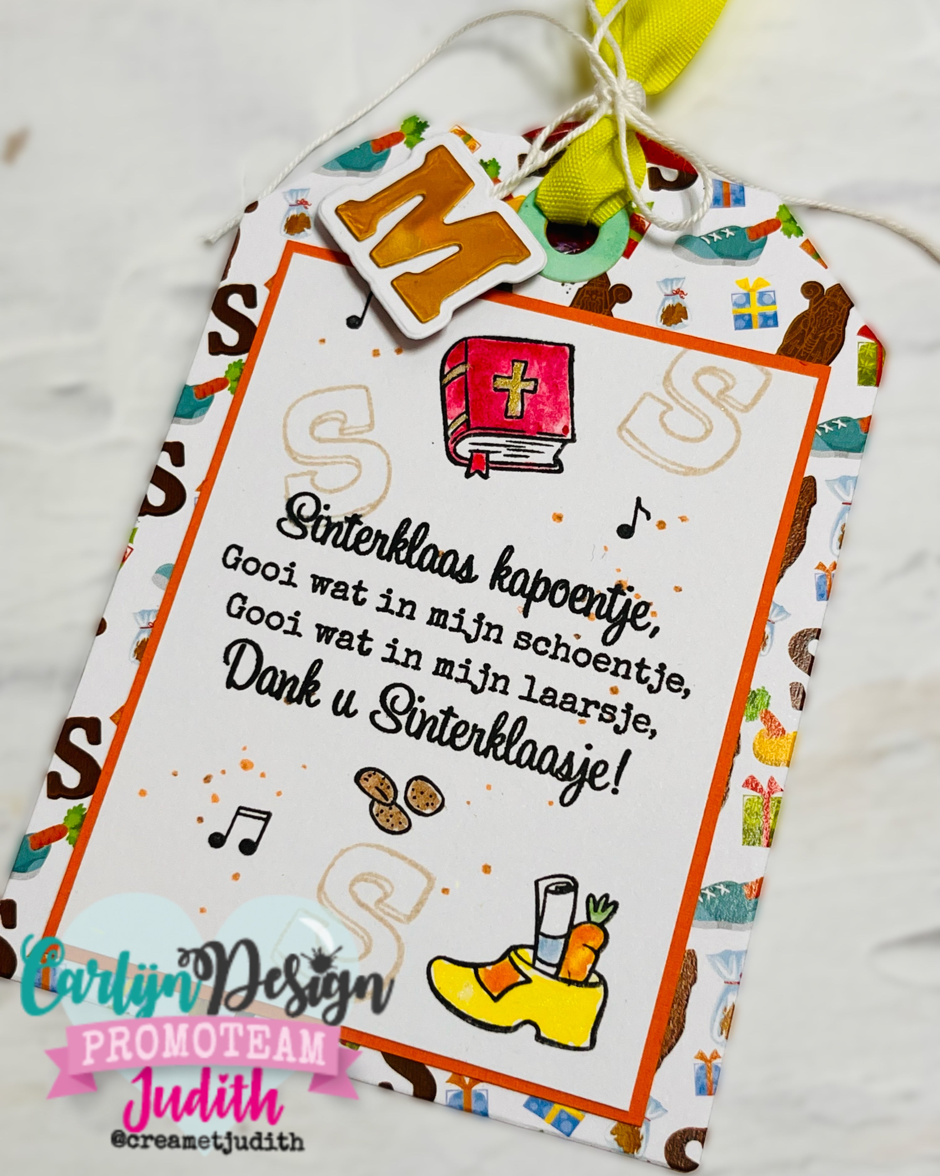 CarlijnDesign Sinterklaasliedjes CDST-0156 stempelsett A6