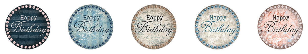 Studio Light Essentials klistremerker Happy Birthday bursdag