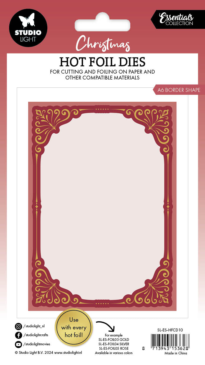 Studio Light Essentials A6 Border Shape Classic folieplate
