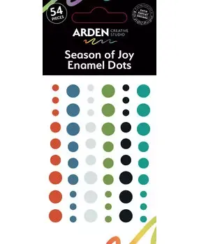 Korthobby Arden Season of Joy emaljeprikker 54 stk jul