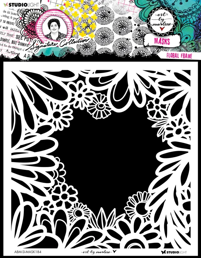 Art by Marlene Signature Floral Frame sjablong 203 mm