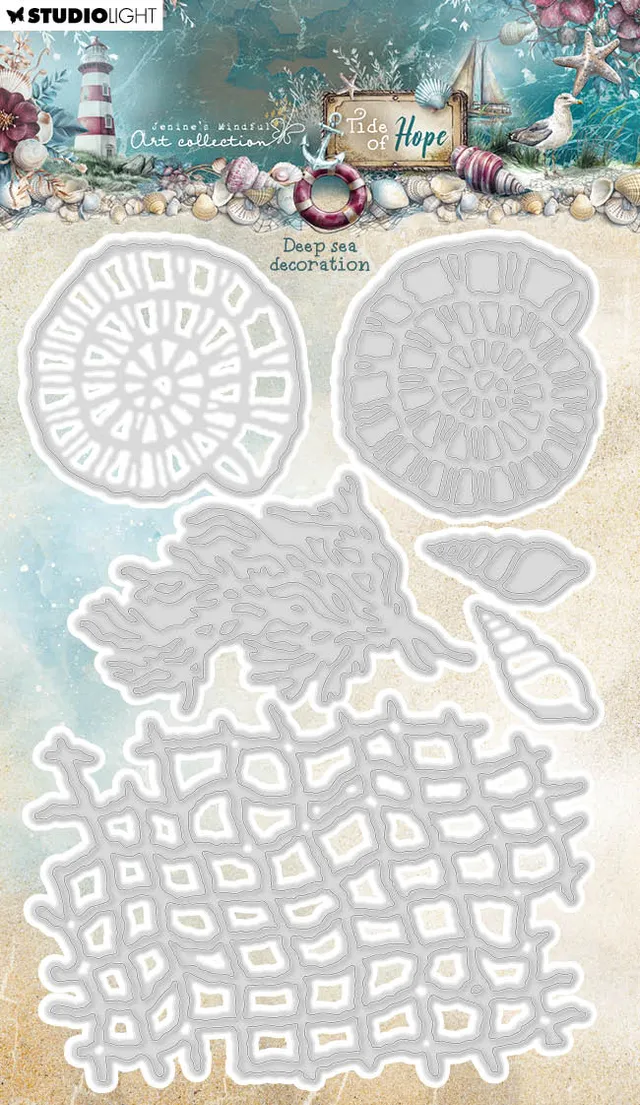 Jenine’s Mindful Art Tide of Hope dies Deep sea decoration hav