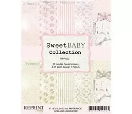 Reprint Sweet Baby Pink papirblokk 15x15 cm rosa