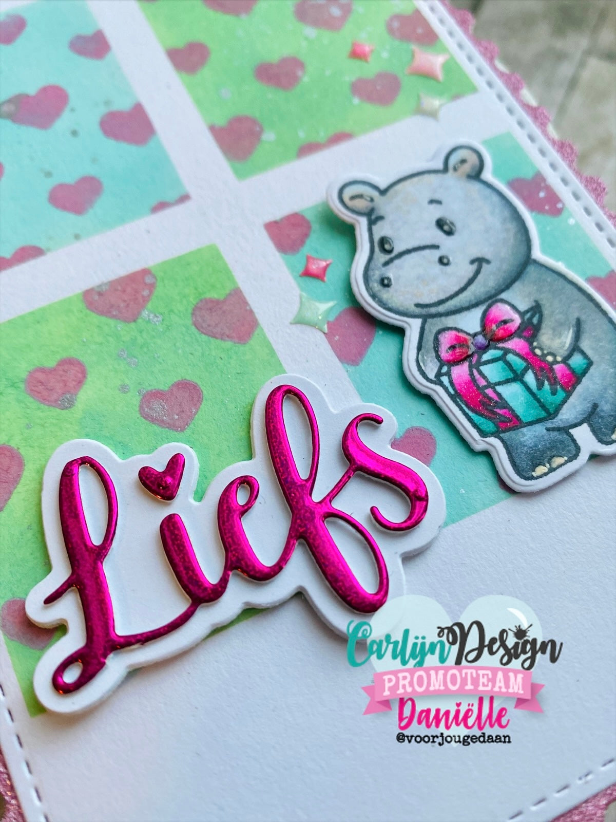 CarlijnDesign CDBS-0016 Liefs dies takk 4,5 cm