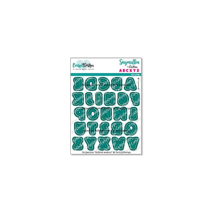 CarlijnDesign CDSN-0285 Alfabet Modern dies store bokstaver