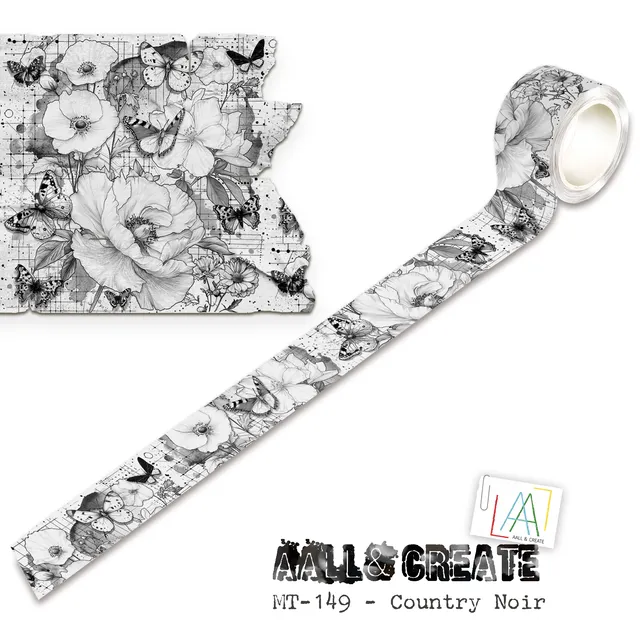 AALL & Create MT-149 Country Noir washiteip 25 mm 10 m