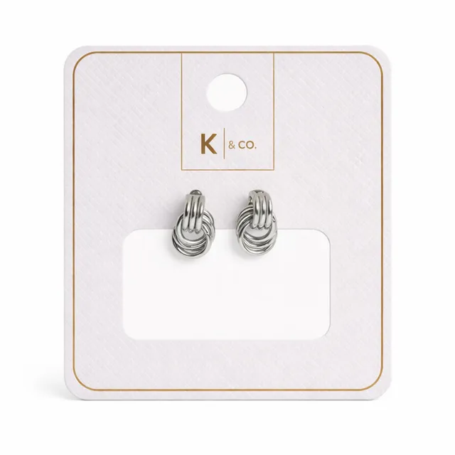 KaiserCraft Signature Jewellery Kiara Knot øredobber sølv stål
