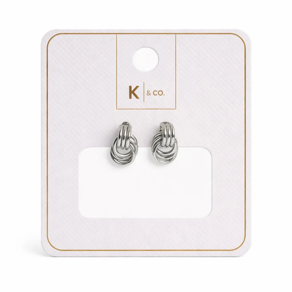 KaiserCraft Signature Jewellery Kiara Knot øredobber sølv stål