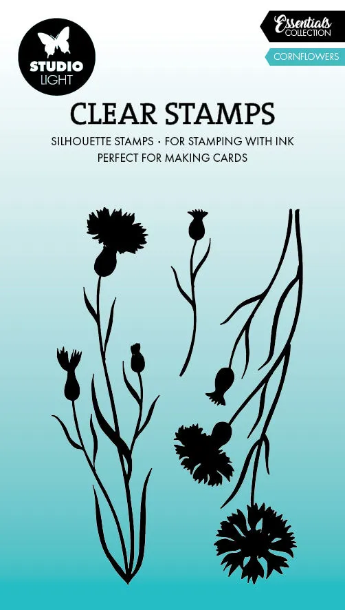 Studio Light Essentials Cornflowers stempel 62x93 mm kornblomst