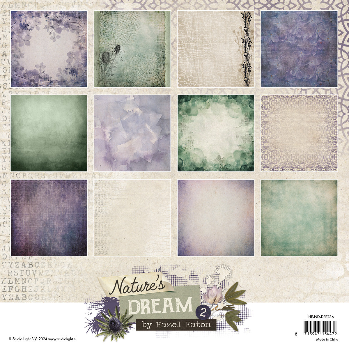 Studio Light Nature's Dream 2 Background designerpapirblokk