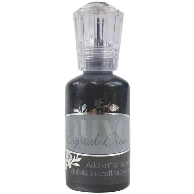 Nuvo Crystal Drops Ebony Black perledråper svart blank