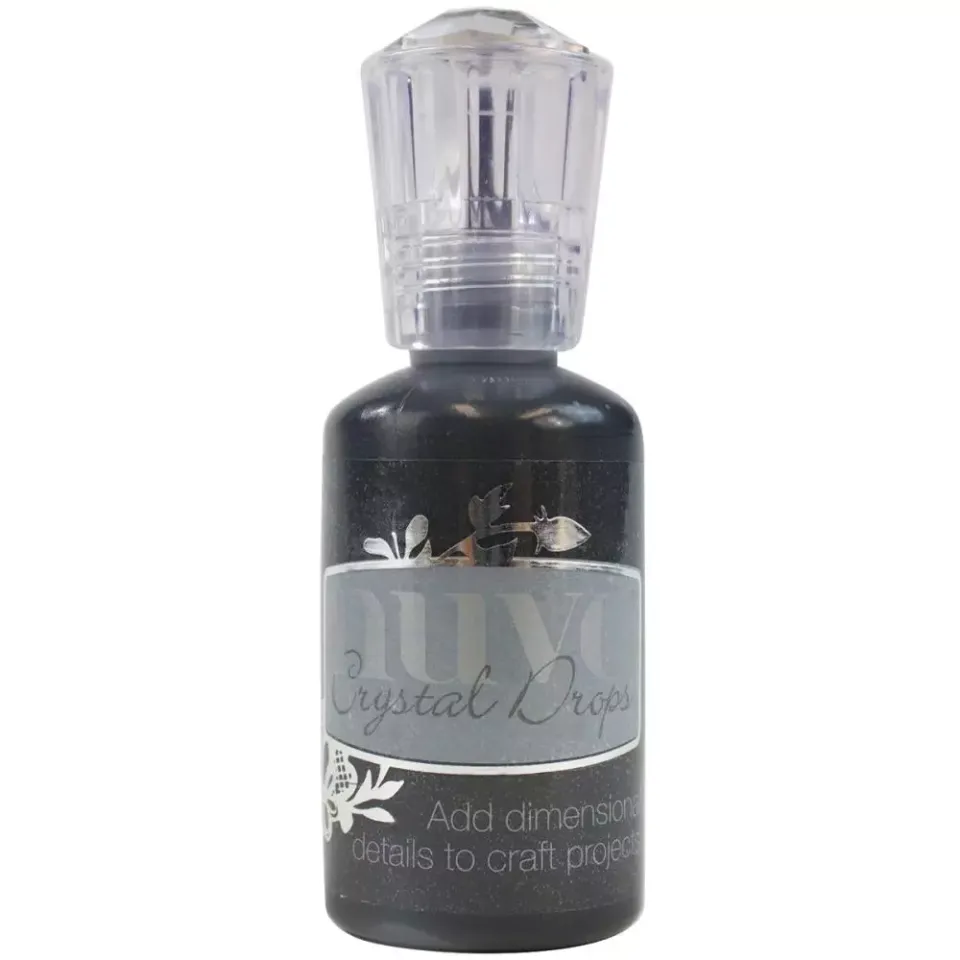Nuvo Crystal Drops Ebony Black perledråper svart blank
