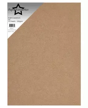 Korthobby Paper Favourites Kraft kartong brun