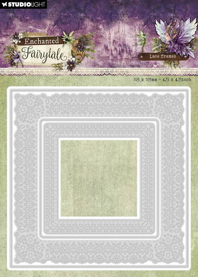 Studio Light Enchanted Fairytale Lace frames square dies blonde