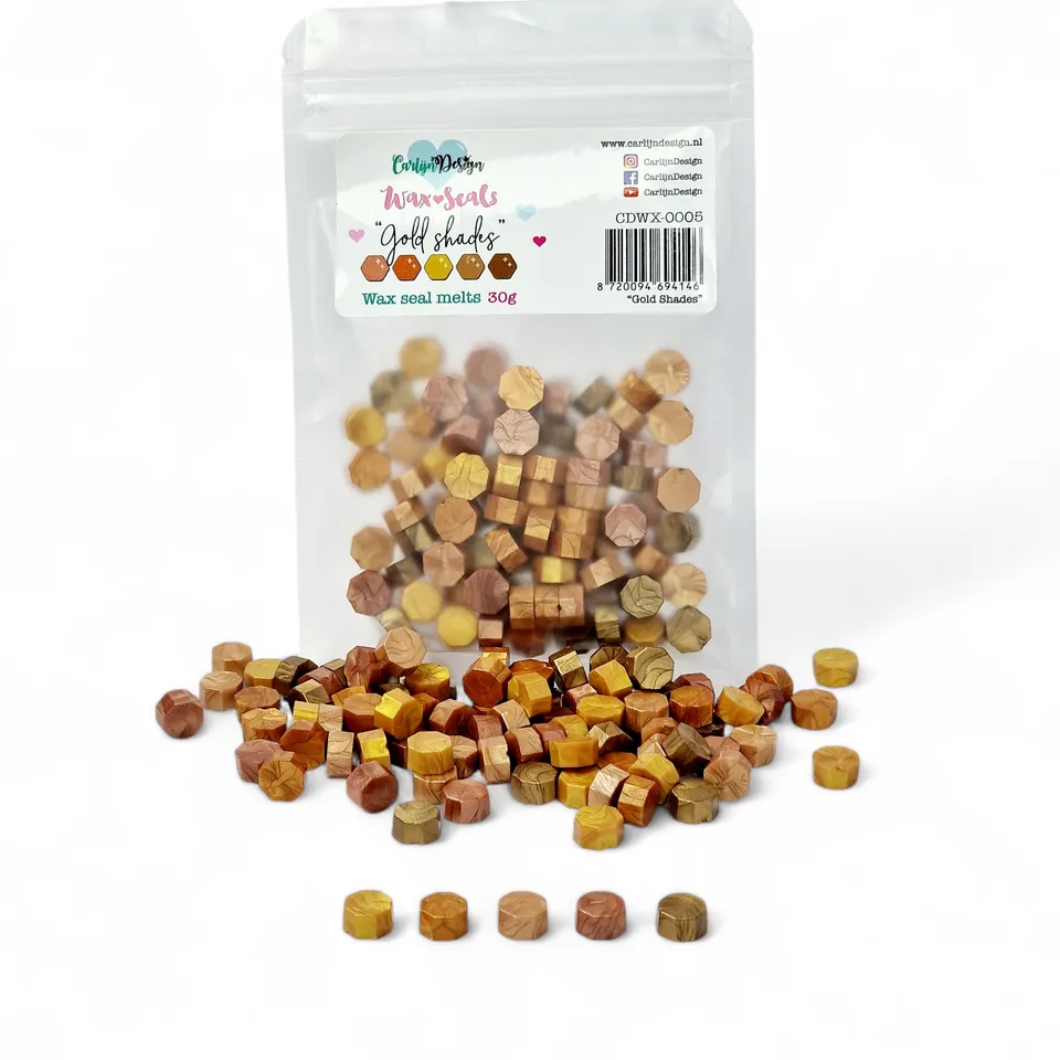 CarlijnDesign CDWX-0005 voksperler gullmix 30 gram