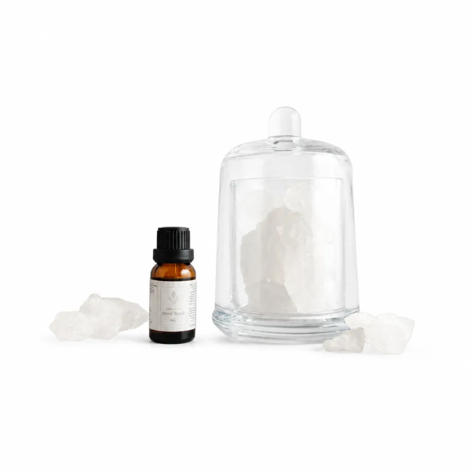 KaiserCraft Evergreen Peony Floral duftsett 15 ml med stein