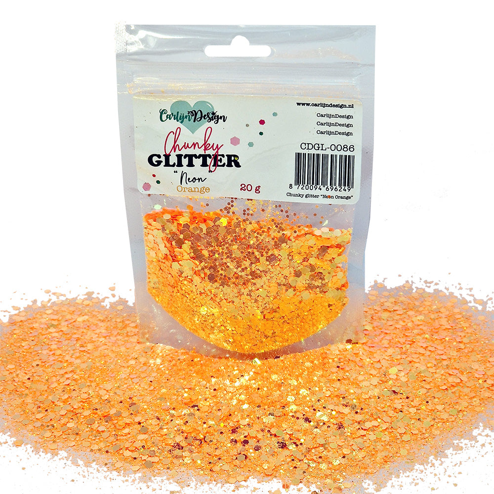 CarlijnDesign Chunky Glitter COMBO 13 Neons glitter 8x20g