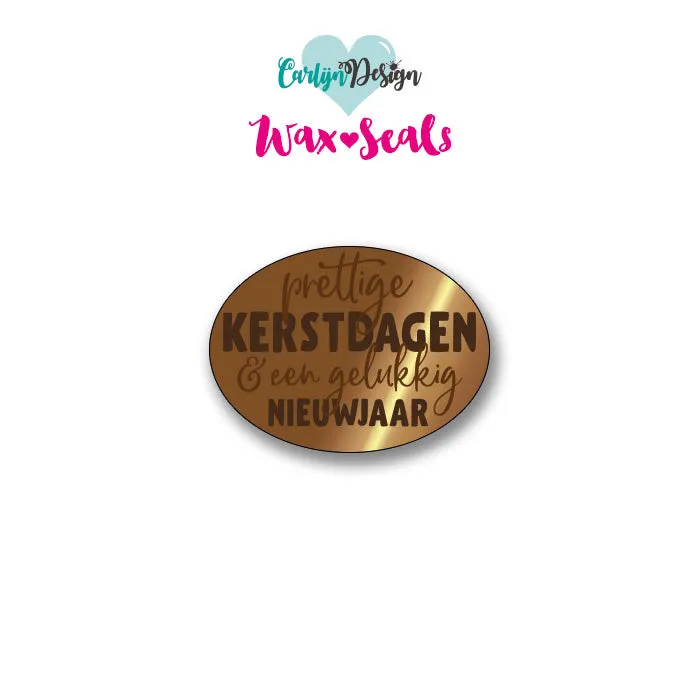 CarlijnDesign Kerstwens CDWX-0080 vokssegl oval