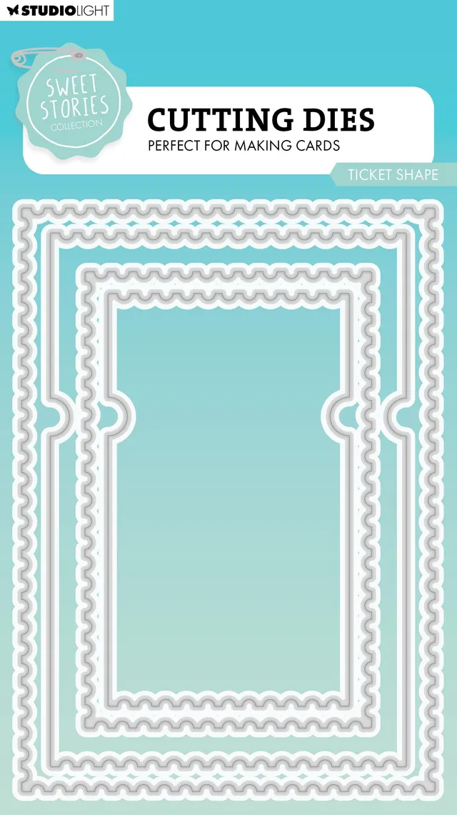Studio Light Sweet Stories Ticket Shape dies billett metall
