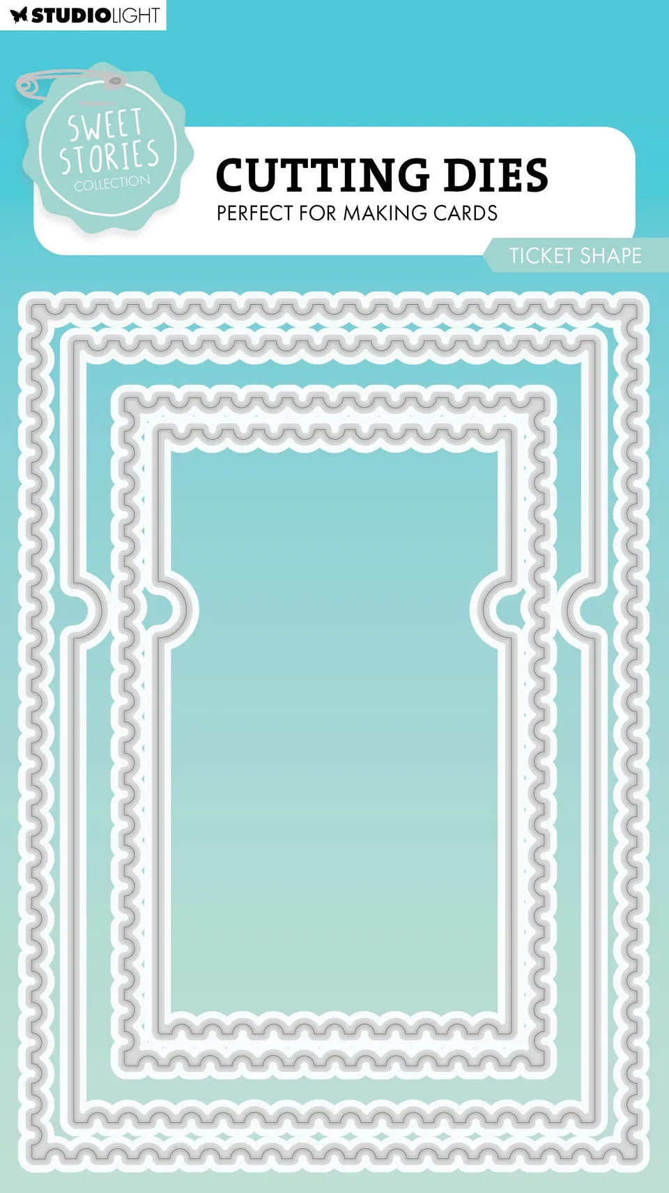 Studio Light Sweet Stories Ticket Shape dies billett metall