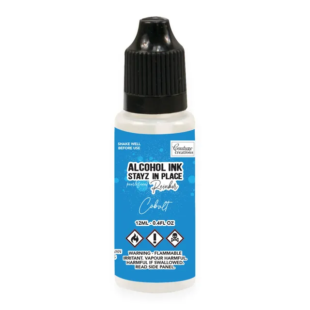 Couture Creations Stayz in Place stempelpute cobalt perlemor m/refill