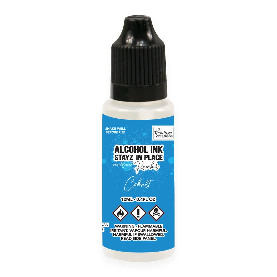 Couture Creations Stayz in Place stempelpute cobalt perlemor m/refill