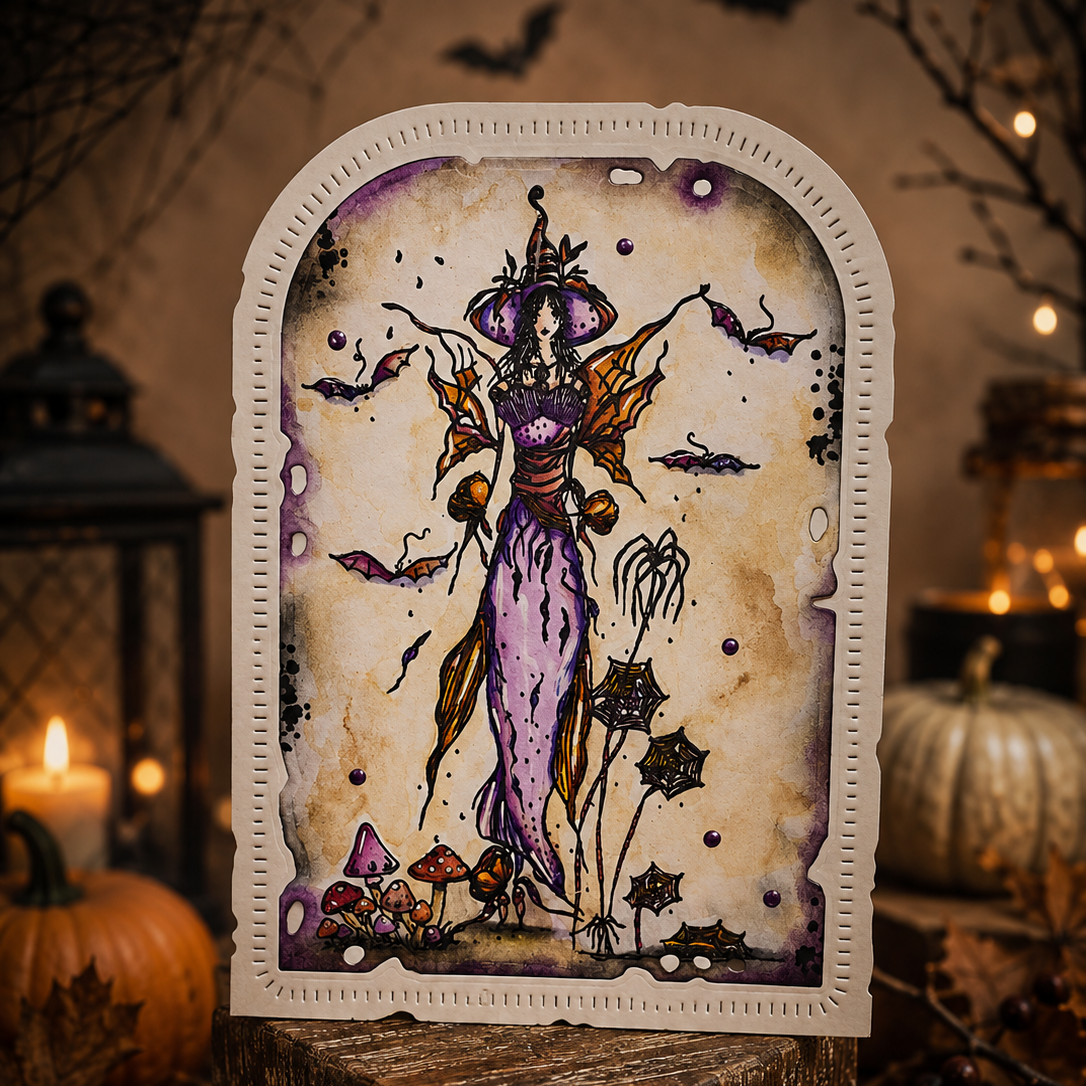 AALL & Create TP-1488 Web Queen stempelsett A6 halloween