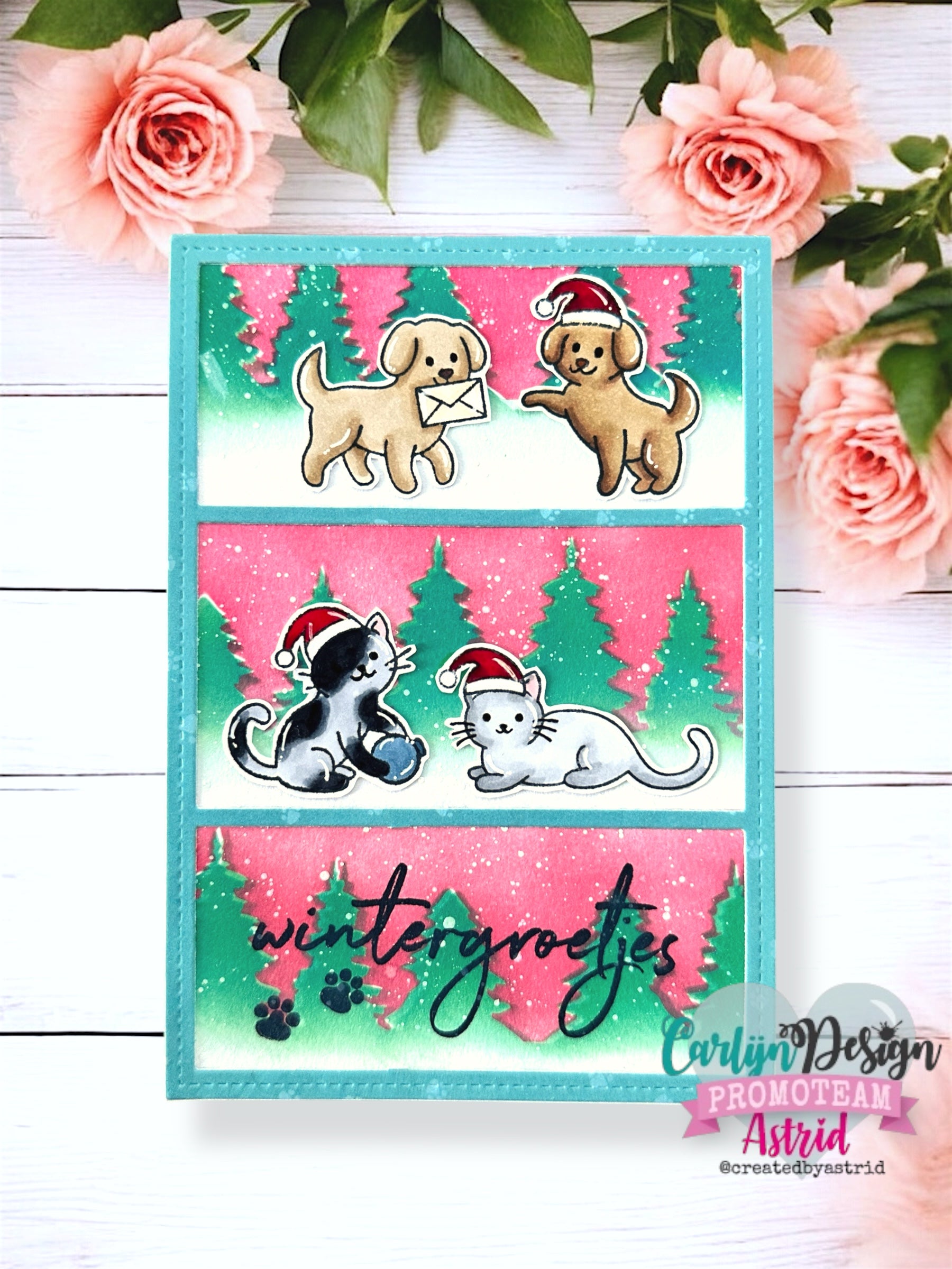 CarlijnDesign Kerst vriendjes CDSN-0318 dies jul