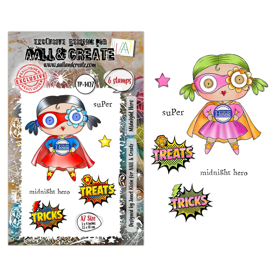 AALL & Create TP-1427 stempelsett A7 Midnight Hero