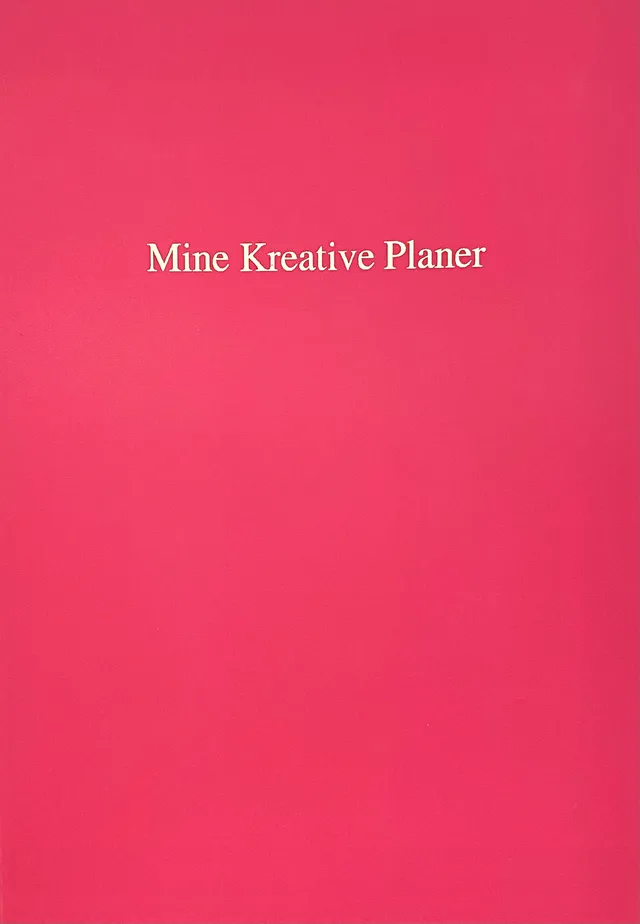 Papirglede Mine Kreative Planer notatbok A5 rosa linjert