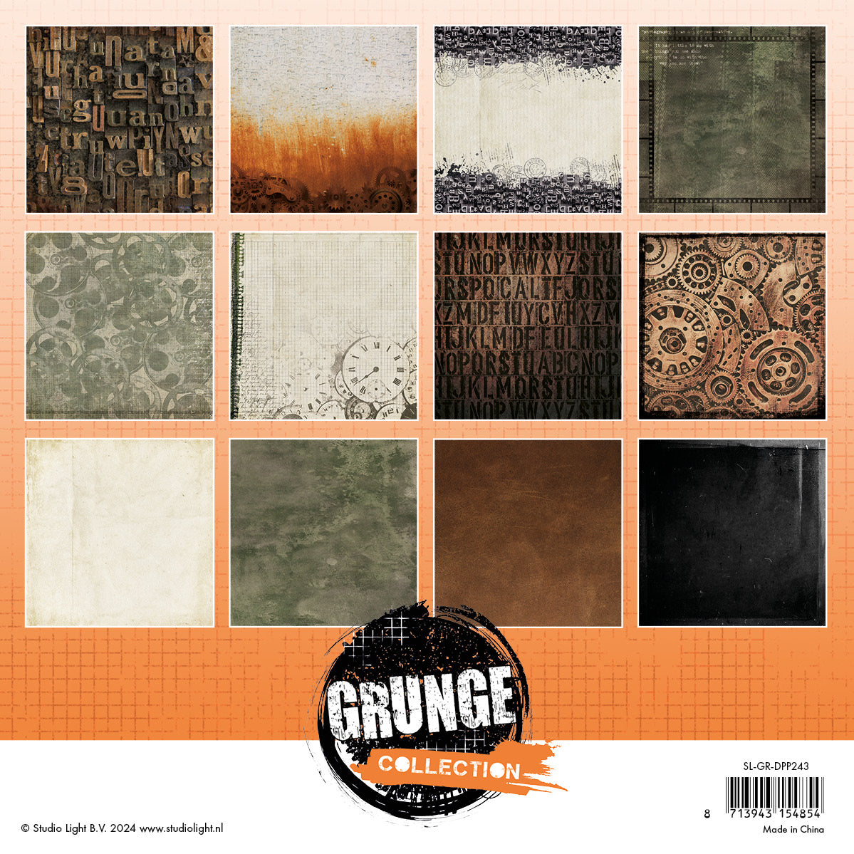 Studio Light Grunge Background bakgrunnspapir papirblokk