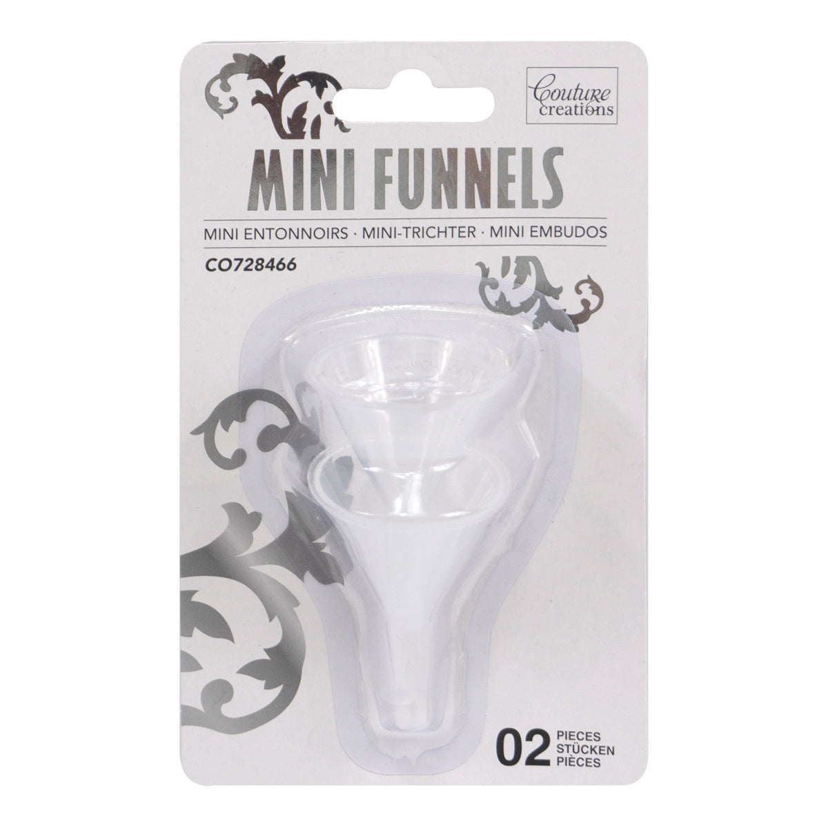 Couture Creations Mini Craft Funnels trakt 2-pakning små