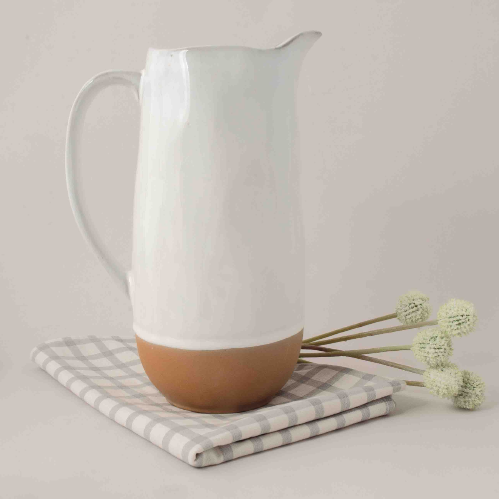 K&Co. Ecru Home Jug mugge 2 liter keramikk krem