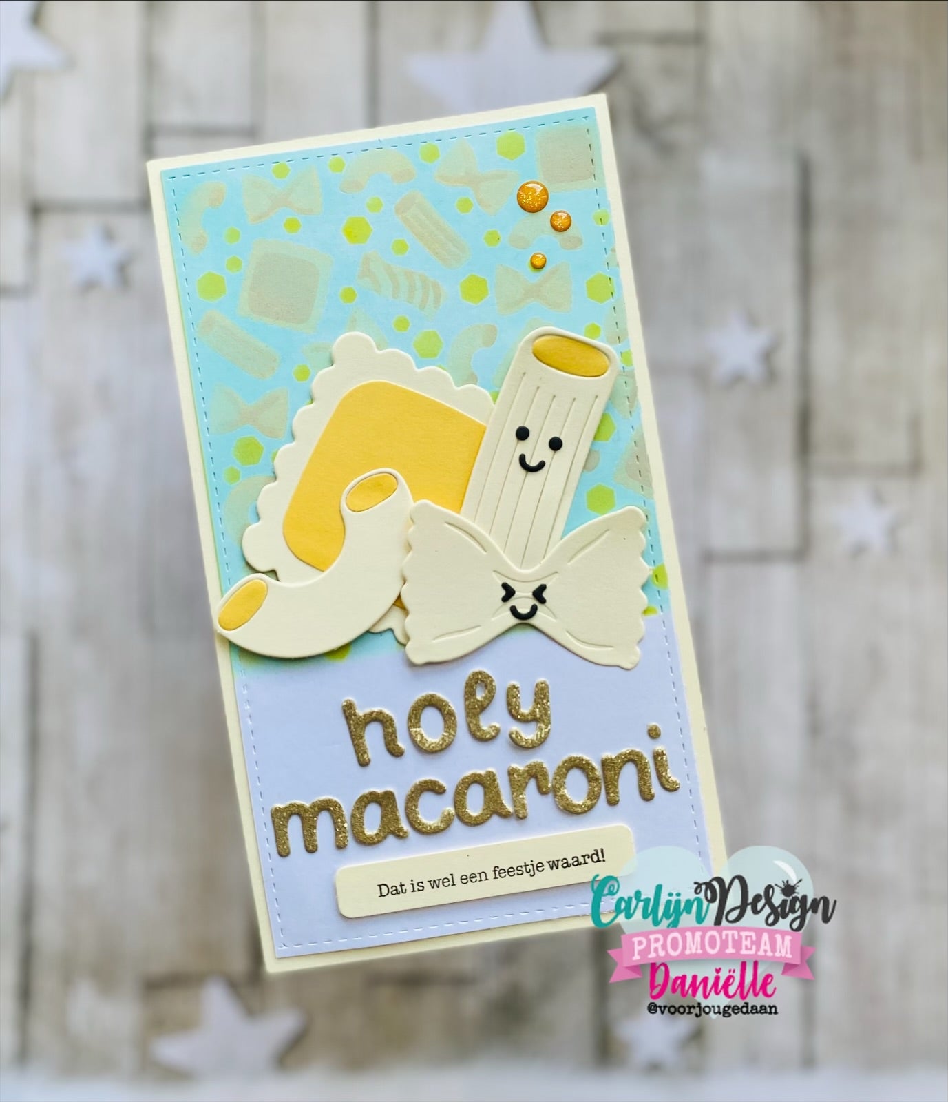 CarlijnDesign Hasta la Pasta CDJD-0088 stencil 15,5x15,5 cm 3pk