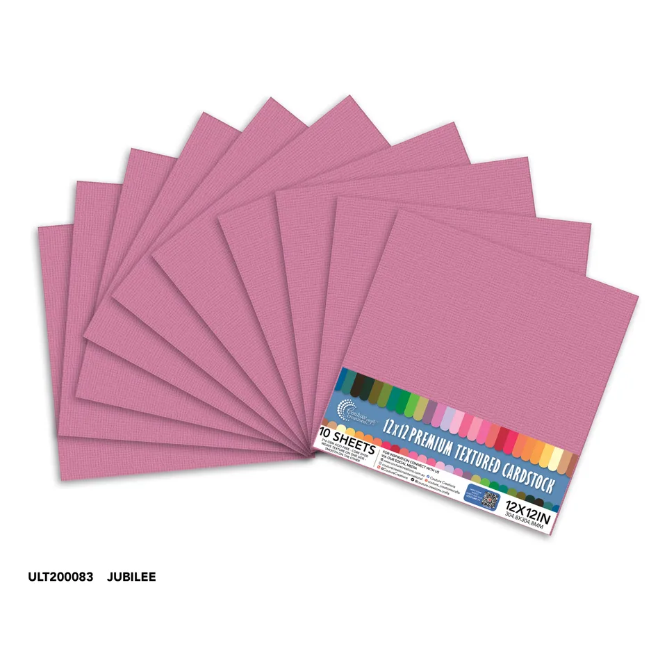 Couture Creations Jubilee strukturkartong 12x12 216 gsm 10 ark