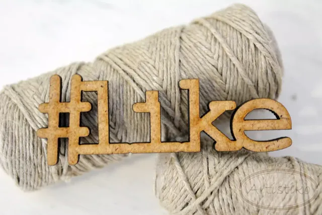 Artistiko Like stempel lite tekstmotiv