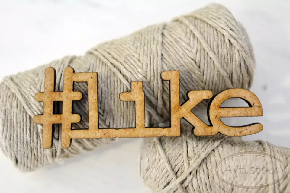 Artistiko Like stempel lite tekstmotiv