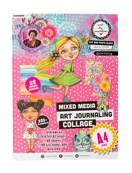 Art by Marlene Color-happy-02 collagepapir 60 ark