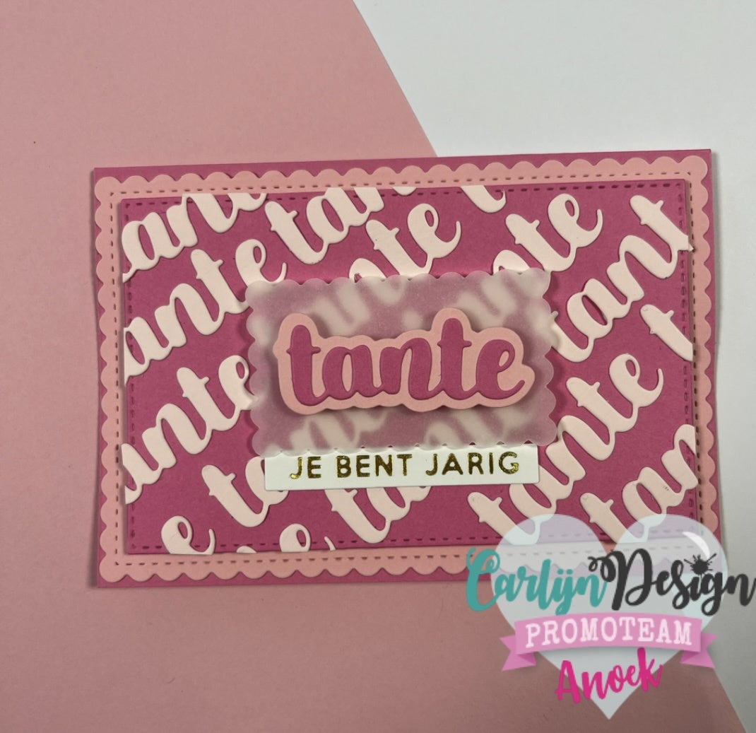 CarlijnDesign Tante Nicht CDSN-0221 dies brush tekst