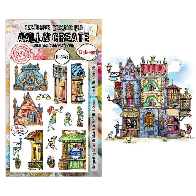 Aall and Create TP-1475 The Little Borough stempelsett