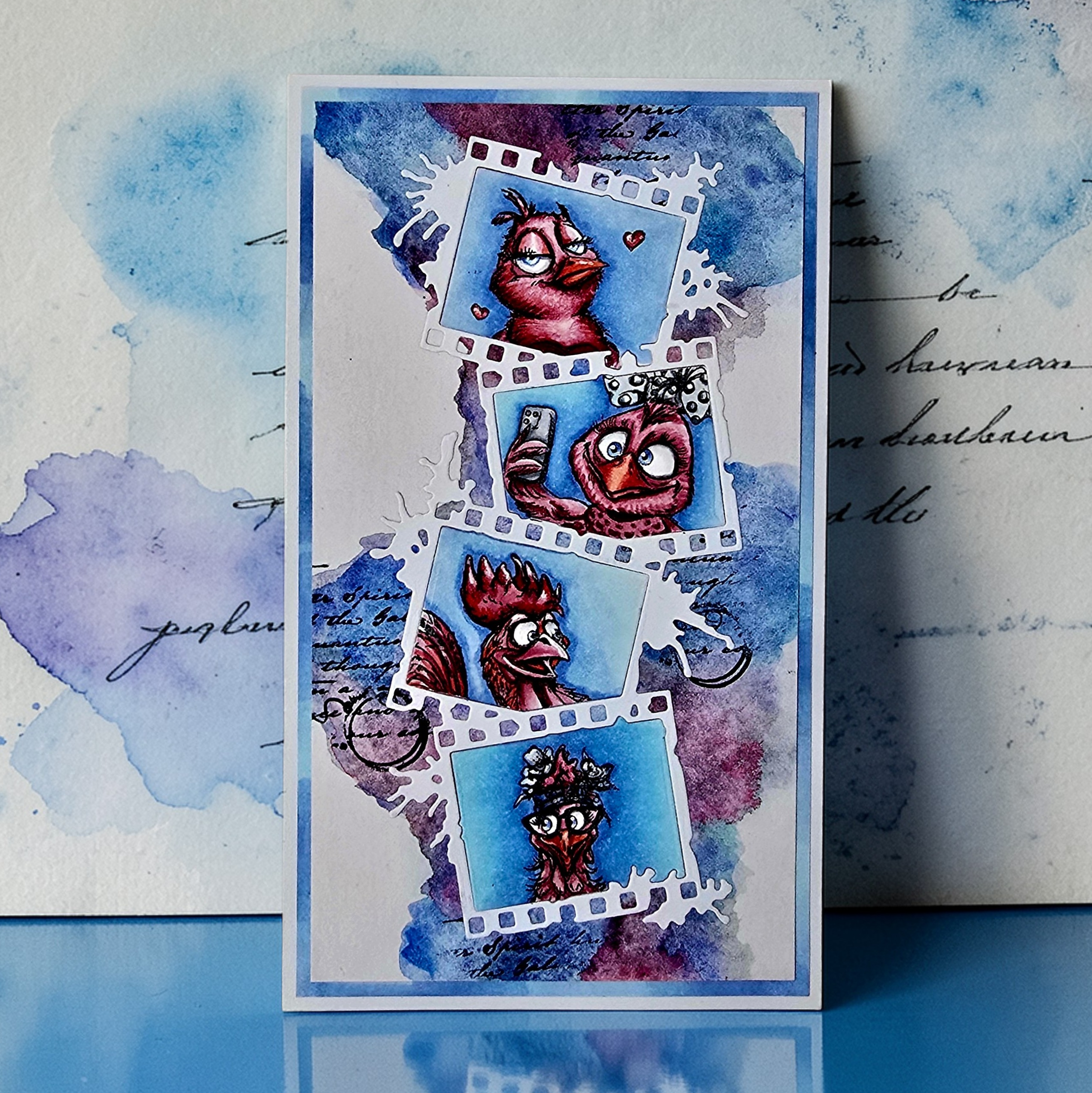 Aall and Create TP-1334 stempelsett A6 Splatter Film