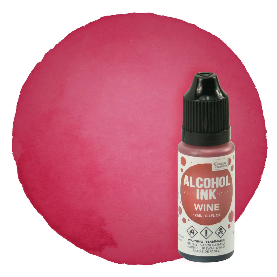 Couture Creations Alcohol Ink alkoholblekk 12 ml vinrød