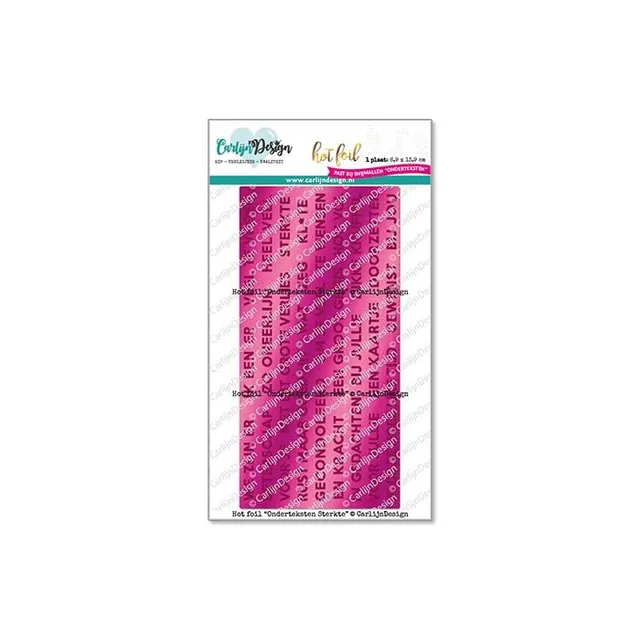 CarlijnDesign Onderteksten CDHF-0045 foilplate styrke kondolanse