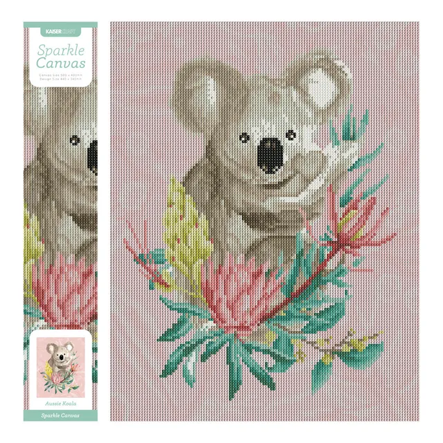 KaiserCraft Sparkle Kits Aussie Koala diamantmaling 40x50 cm