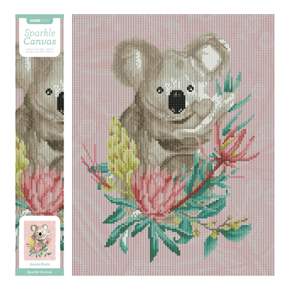 KaiserCraft Sparkle Kits Aussie Koala diamantmaling 40x50 cm