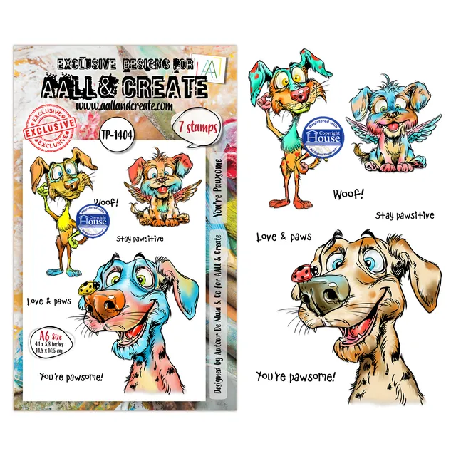 AALL & Create TP-1404 You're Pawsome stempelsett A6