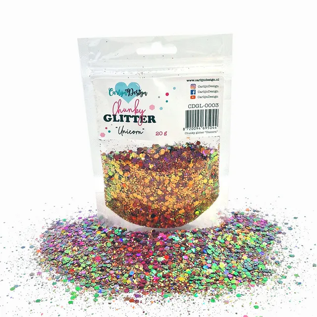 CarlijnDesign Chunky CDGL-0003 glitter Unicorn 20 g