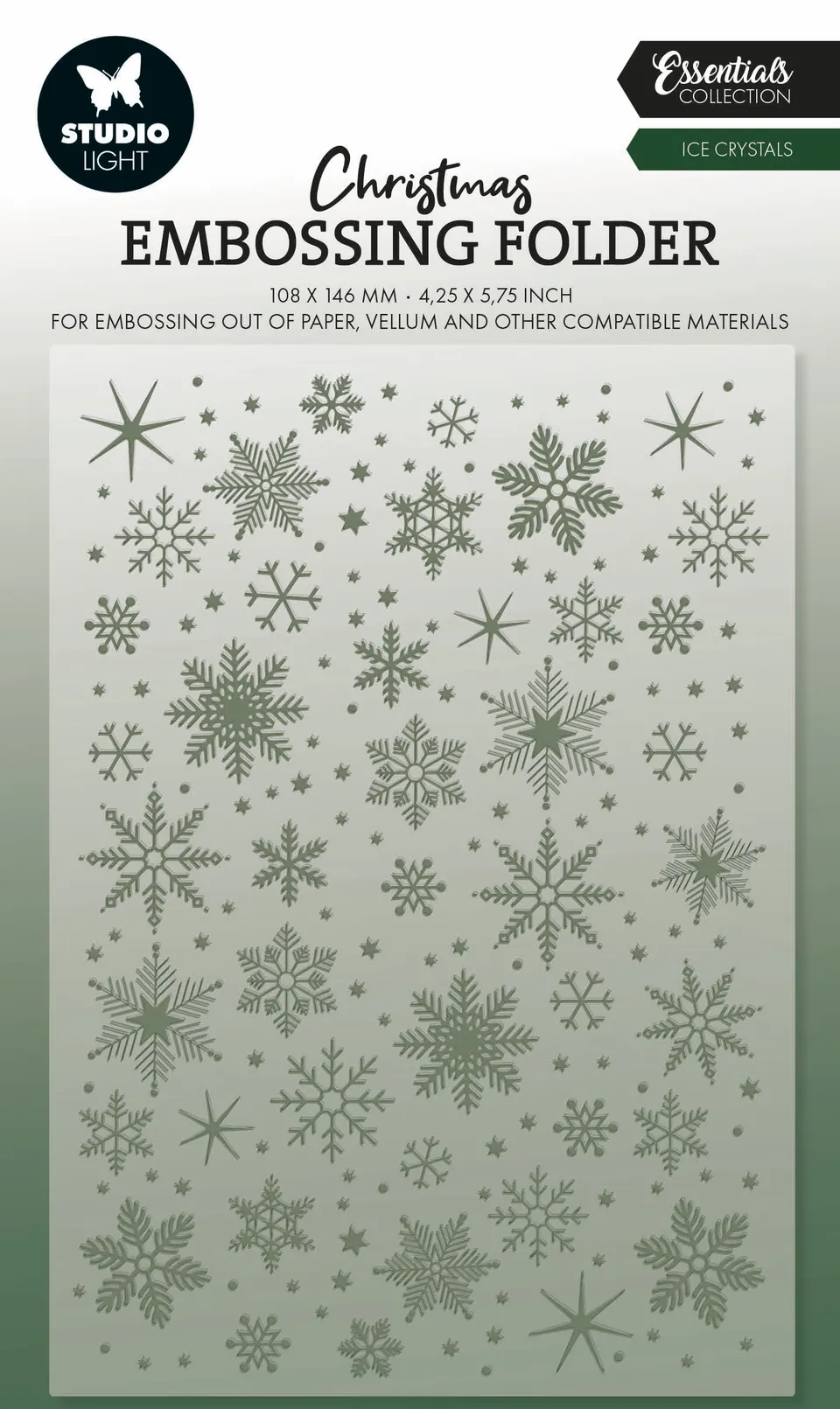 Studio Light Essentials pregefolder Ice Crystals 105x148