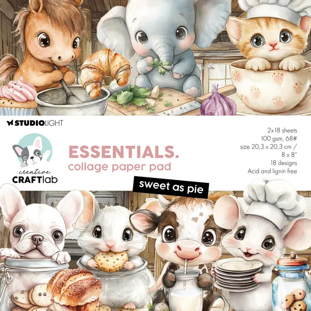 Studio Light Creative Craftlab collagepapir Sweet as pie 36 ark