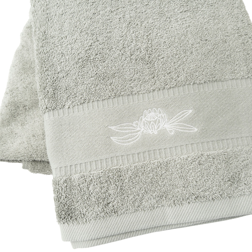 K&Co Serenity badehåndkle Sage 70x140 mykt bomull